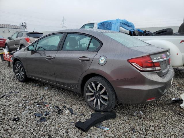19XFB2F94FE042161 - 2015 HONDA CIVIC EXL ნაცრისფერი ფოტო 2