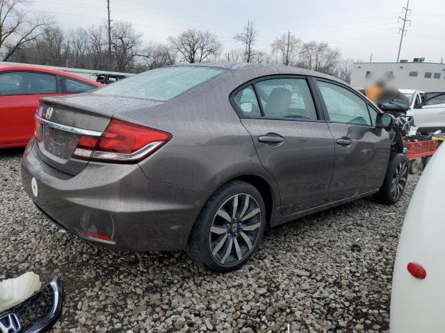 19XFB2F94FE042161 - 2015 HONDA CIVIC EXL GRAY photo 3