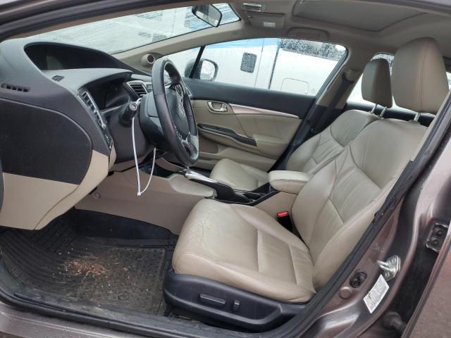 19XFB2F94FE042161 - 2015 HONDA CIVIC EXL ნაცრისფერი ფოტო 7