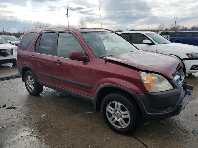 JHLRD78814C049536 - 2004 HONDA CR-V EX MAROON photo 4