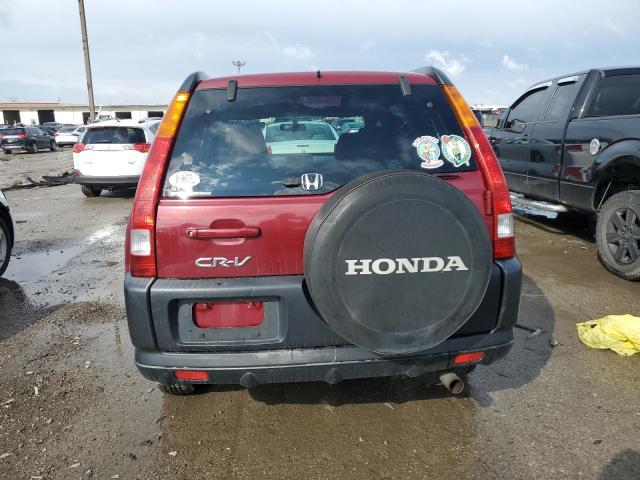 JHLRD78814C049536 - 2004 HONDA CR-V EX MAROON photo 6