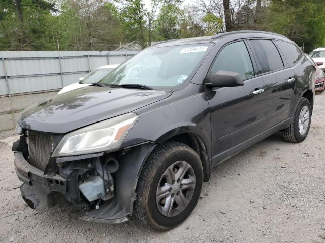 1GNKRFKD6FJ138587 - 2015 CHEVROLET TRAVERSE LS GRAY photo 1