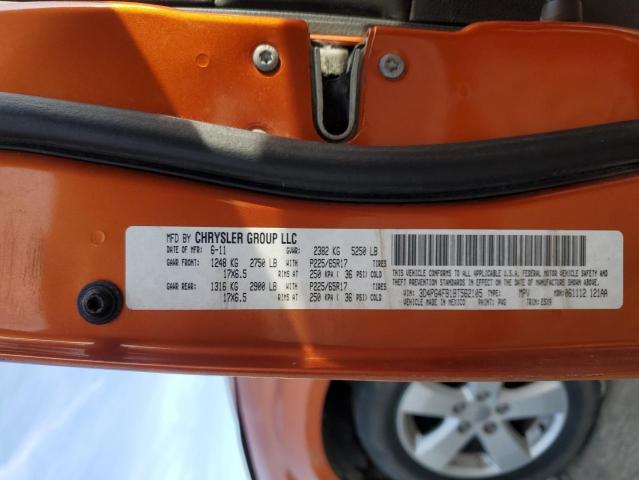 3D4PG4FB1BT562105 - 2011 DODGE JOURNEY EXPRESS ORANGE photo 14