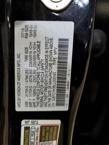 5J8TC1H35LL005143 - 2020 ACURA RDX BLACK photo 13