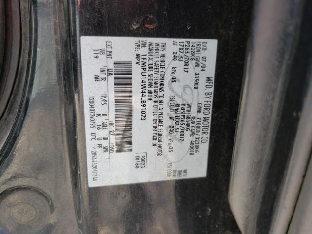 1FMPU14W44LB91073 - 2004 FORD EXPEDITION XLS BLACK photo 13