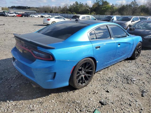 2C3CDXGJ4GH100685 - 2016 DODGE CHARGER R/T SCAT PACK BLUE photo 3