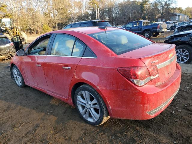 1G1PG5SB6F7250518 - 2015 CHEVROLET CRUZE LTZ RED photo 2