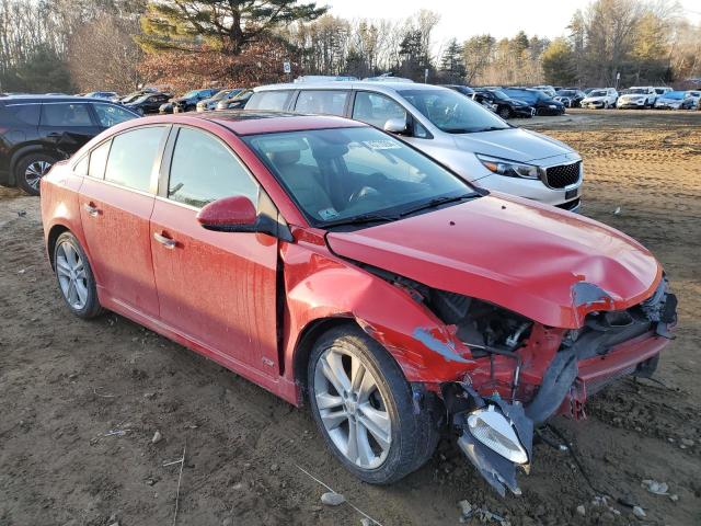 1G1PG5SB6F7250518 - 2015 CHEVROLET CRUZE LTZ RED photo 4