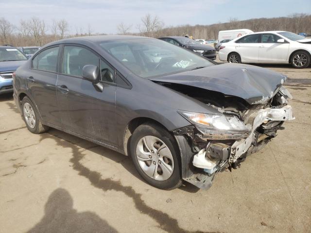 2HGFB2F58DH603171 - 2013 HONDA CIVIC LX GRAY photo 4