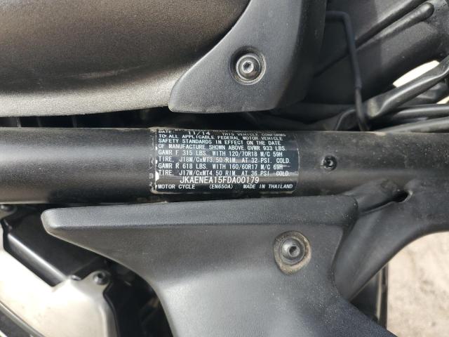 JKAENEA15FDA00179 - 2015 KAWASAKI EN650 A BLACK photo 9