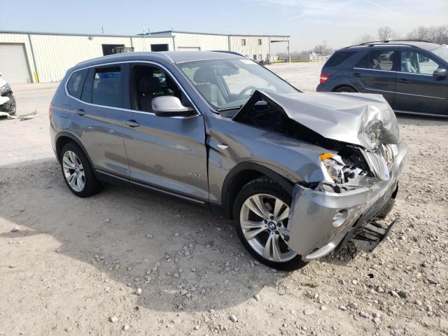 5UXWX7C51DL978712 - 2013 BMW X3 XDRIVE35I GRAY photo 4