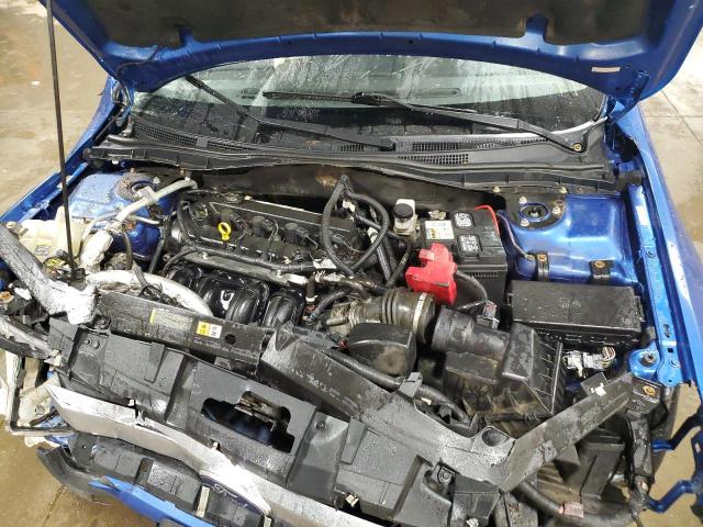 3FAHP0HA5CR288930 - 2012 FORD FUSION SE BLUE photo 11