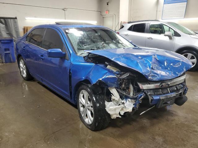 3FAHP0HA5CR288930 - 2012 FORD FUSION SE BLUE photo 4