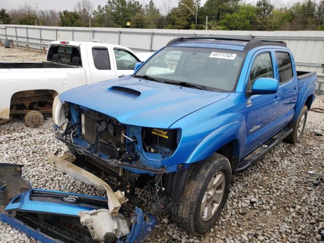 5TELU42N87Z339780 - 2007 TOYOTA TACOMA DOUBLE CAB BLUE photo 1