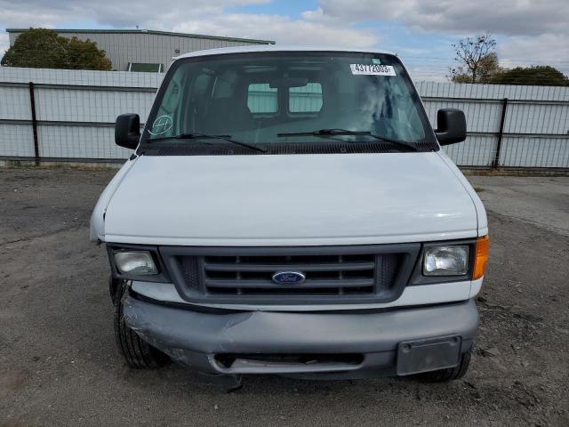 1FTSS34L75HB19701 - 2005 FORD ECONOLINE E350 SUPER DUTY VAN WHITE photo 5