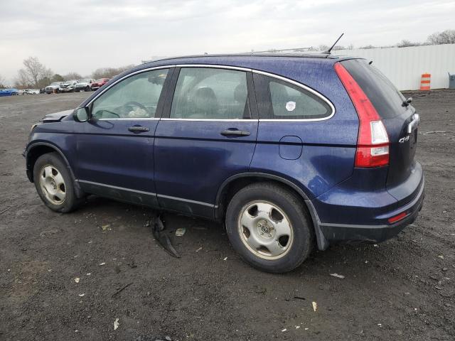 5J6RE3H34BL007747 - 2011 HONDA CR-V LX BLUE photo 2