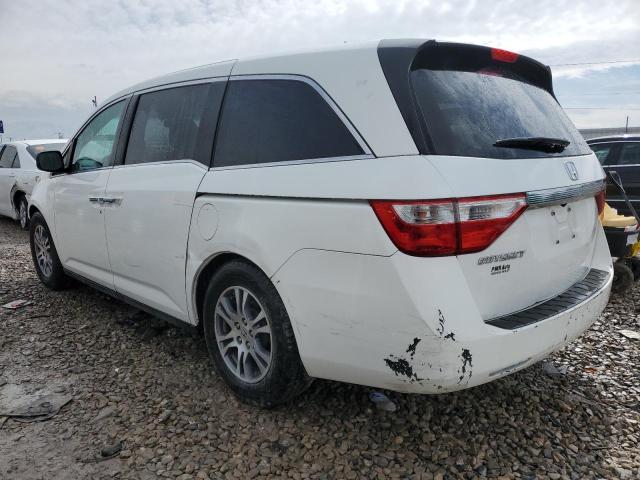 5FNRL5H61CB008750 - 2012 HONDA ODYSSEY EXL WHITE photo 2