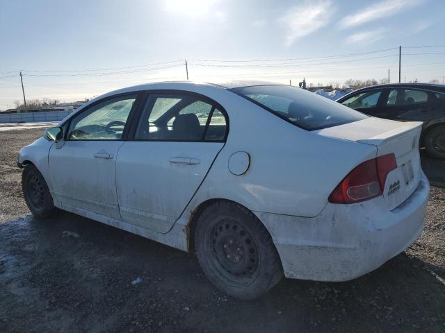 2HGFA16568H114500 - 2008 HONDA CIVIC LX WHITE photo 2