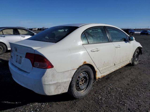 2HGFA16568H114500 - 2008 HONDA CIVIC LX WHITE photo 3