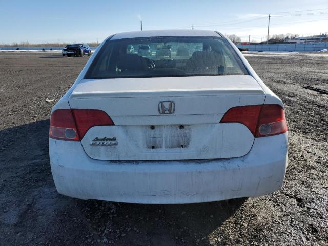 2HGFA16568H114500 - 2008 HONDA CIVIC LX WHITE photo 6