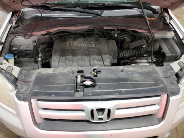 5FNYF28106B025601 - 2006 HONDA PILOT LX SILVER photo 12