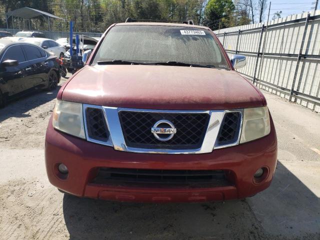 5N1AR18U28C638392 - 2008 NISSAN PATHFINDER BURGUNDY photo 5