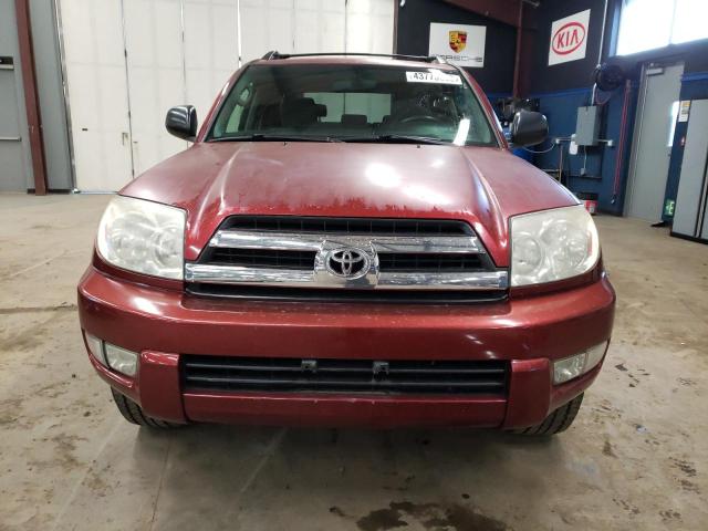 JTEBU14RX58047584 - 2005 TOYOTA 4RUNNER SR MAROON photo 5