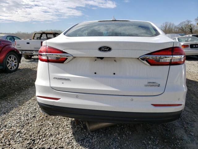 3FA6P0MU6KR139674 - 2019 FORD FUSION SEL WHITE photo 6