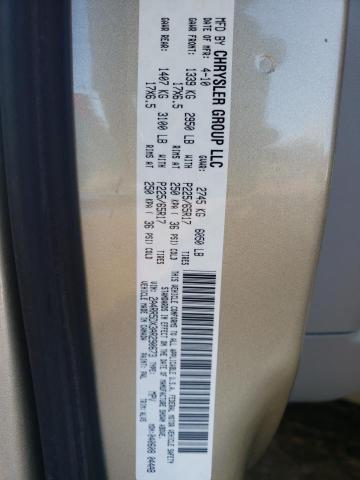 2A4RR5DX3AR290673 - 2010 CHRYSLER TOWN & COU TOURING ოქროსფერი ფოტო 13