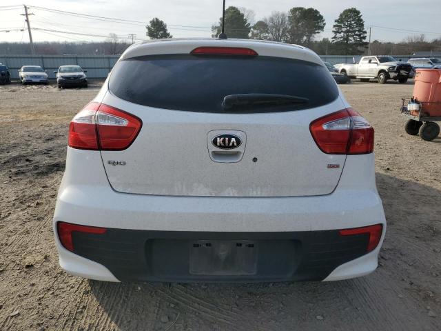 KNADM5A30G6648518 - 2016 KIA RIO LX WHITE photo 6