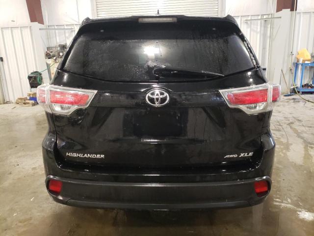 5TDJKRFH0FS143438 - 2015 TOYOTA HIGHLANDER XLE BLACK photo 6