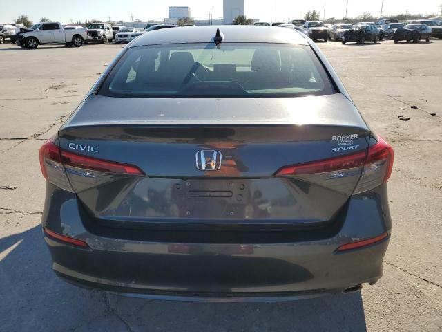 2HGFE2F5XNH525808 - 2022 HONDA CIVIC SPORT GRAY photo 6