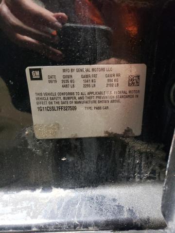 1G11C5SL7FF327509 - 2015 CHEVROLET MALIBU 1LT CHARCOAL photo 12