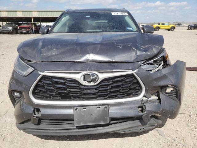 5TDGZRAHXMS034138 - 2021 TOYOTA HIGHLANDER XLE GRAY photo 5