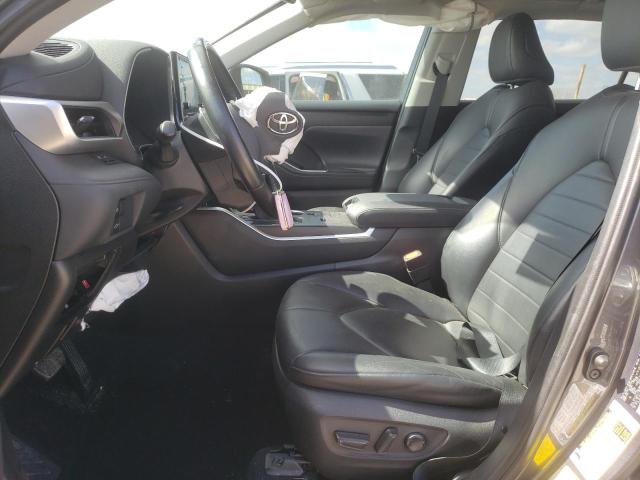 5TDGZRAHXMS034138 - 2021 TOYOTA HIGHLANDER XLE GRAY photo 7
