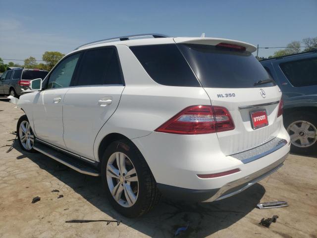 4JGDA5HB3FA609406 - 2015 MERCEDES-BENZ ML 350 4MATIC WHITE photo 3