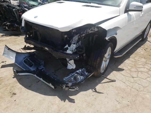4JGDA5HB3FA609406 - 2015 MERCEDES-BENZ ML 350 4MATIC WHITE photo 9