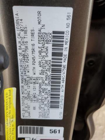 3TMJU4GNXEM173224 - 2014 TOYOTA TACOMA DOUBLE CAB PRERUNNER BROWN photo 13