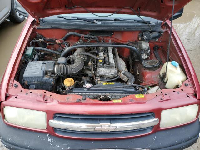 2CNBJ13C0Y6957664 - 2000 CHEVROLET TRACKER RED photo 12