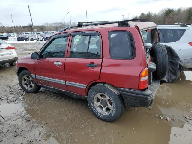 2CNBJ13C0Y6957664 - 2000 CHEVROLET TRACKER RED photo 2