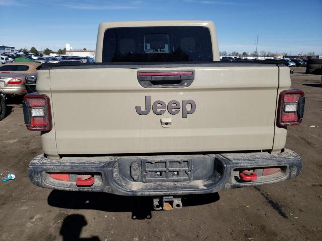 1C6JJTBG2LL161778 - 2020 JEEP GLADIATOR RUBICON TAN photo 6