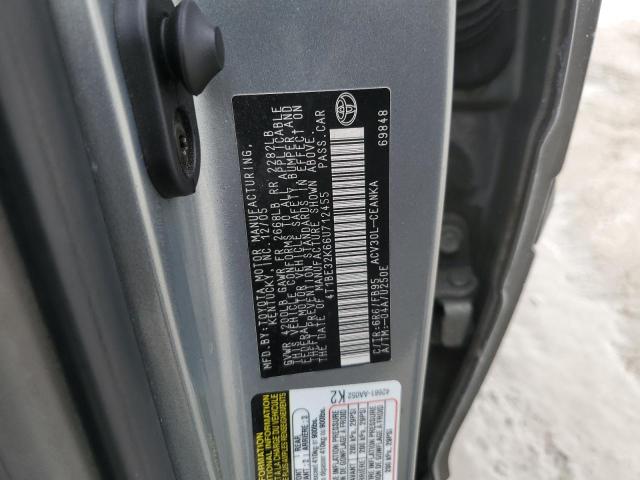 4T1BE32K66U712455 - 2006 TOYOTA CAMRY LE SILVER photo 12