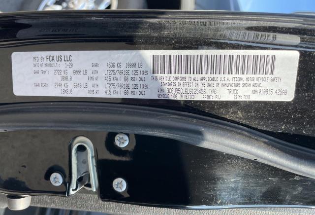 3C6UR5CL6LG125456 - 2020 RAM 2500 TRADESMAN Siyah fotoğraf 10