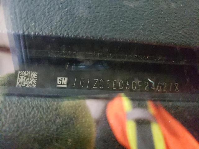 1G1ZC5E03CF246278 - 2012 CHEVROLET MALIBU 1LT BLACK photo 12