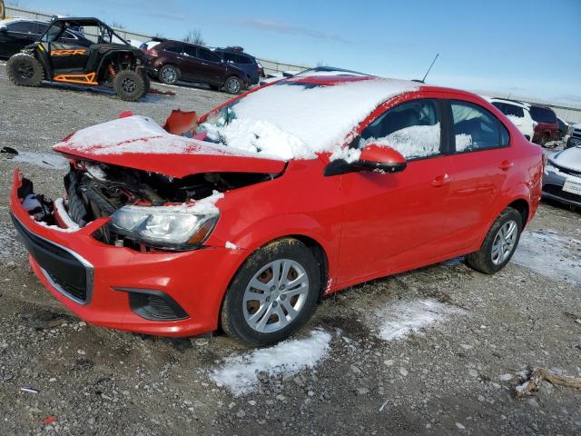 1G1JB5SH4H4103790 - 2017 CHEVROLET SONIC LS RED photo 1