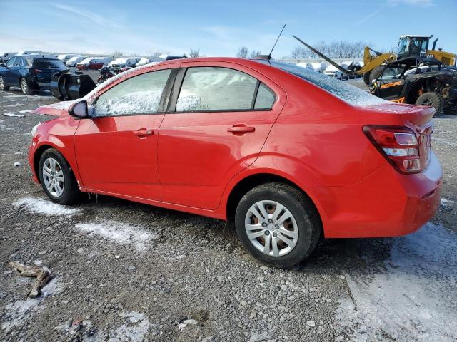 1G1JB5SH4H4103790 - 2017 CHEVROLET SONIC LS RED photo 2