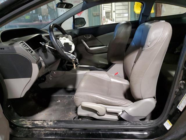 2HGFG3B14CH550011 - 2012 HONDA CIVIC EXL შავი ფოტო 7
