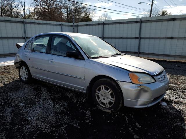 1HGES16572L039566 - 2002 HONDA CIVIC LX SILVER photo 4