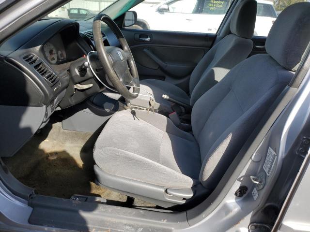 1HGES16572L039566 - 2002 HONDA CIVIC LX SILVER photo 7