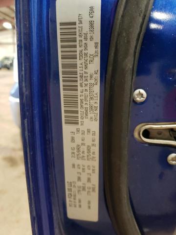 1C6RR7TT8KS727722 - 2019 RAM 1500 CLASS SLT ლურჯი ფოტო 12